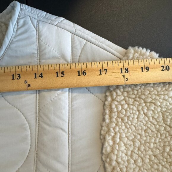 NWT Line and Dot Milan Padded Sherpa Jacket, Belted Jacket, Size Small - Picture 6 of 8